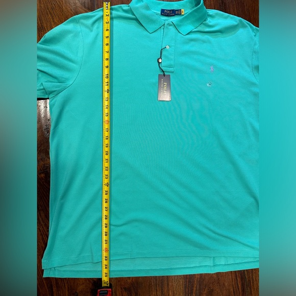 NWT!Polo Ralph Lauren Men's Knit Classic Green Performance Golf Stretch Polo 4XB - Picture 8 of 9